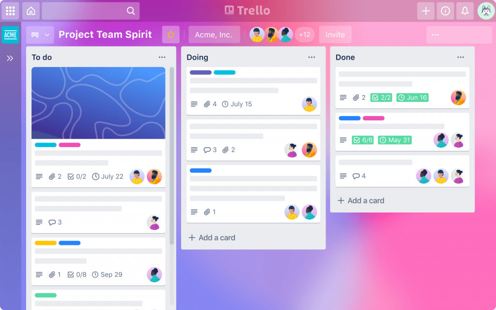 Trello productivity tools for home offices