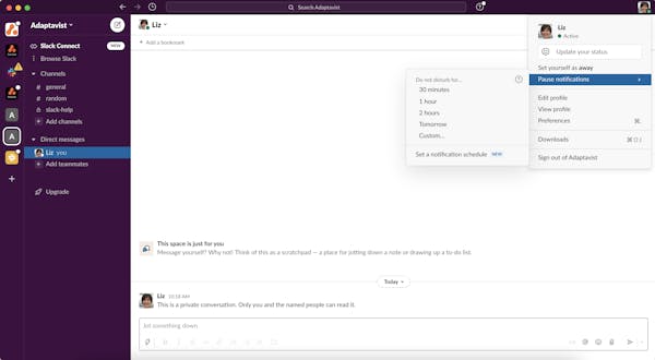 slack productivity tools for home offices
